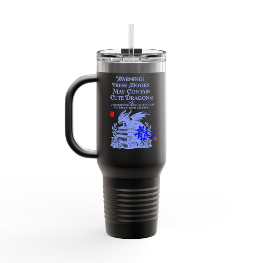 Cute Dragon(龍) Travel Mug 40oz-Perfect for Book Lovers - Image 10