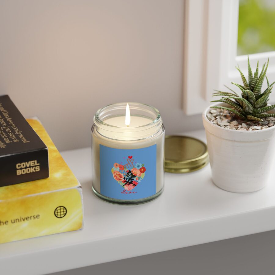 Love Blossoms Scented Candle | Coconut Apricot Wax | 4oz - Image 3