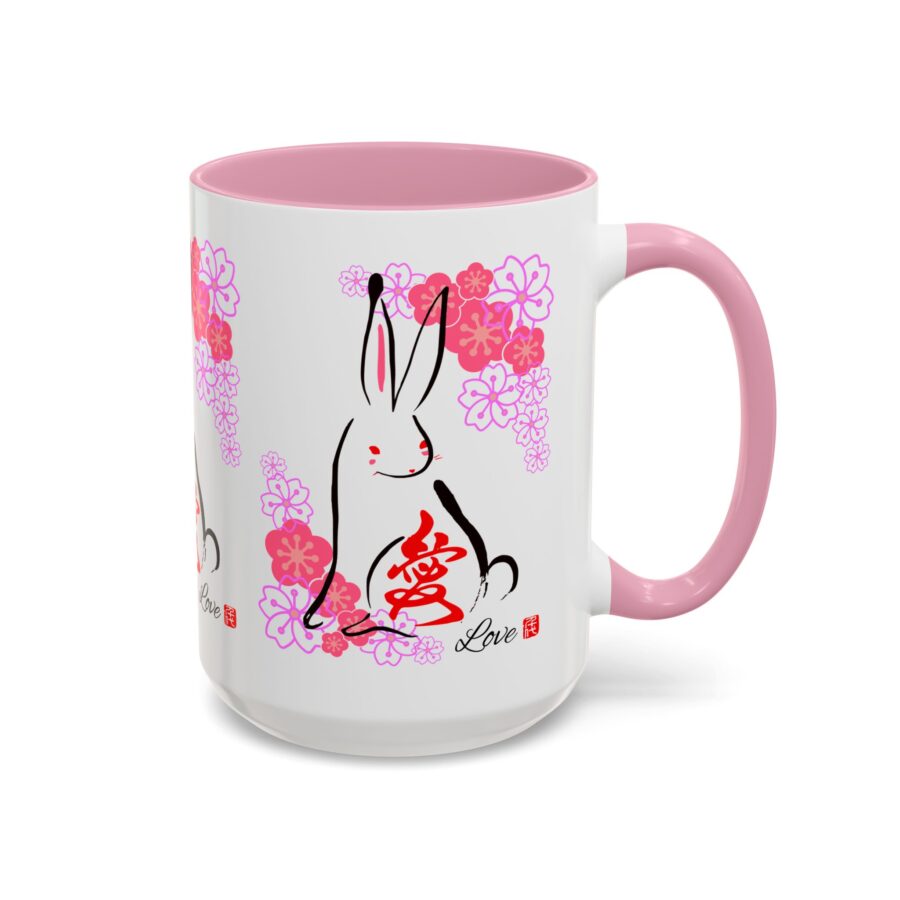 Rabbit Love (Usagi Love) Ceramic Mug - 15oz - Image 7