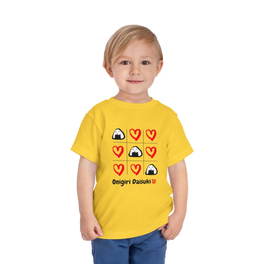 Cutie Onigiri Love- Toddler Short Sleeve Shirt - Image 2