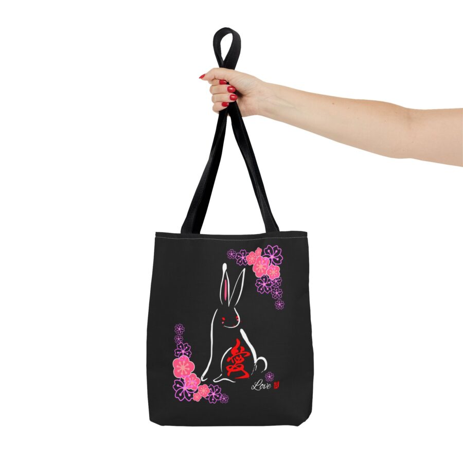 Love(愛) Rabbit(Usagi) Tote Bag ( 3 sizes) - Image 4