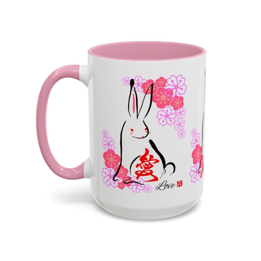 Rabbit Love (Usagi Love) Ceramic Mug - 15oz - Image 9