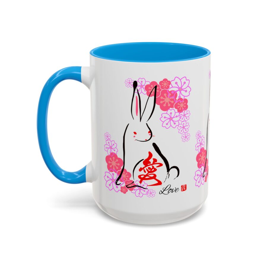 Rabbit Love (Usagi Love) Ceramic Mug - 15oz - Image 5