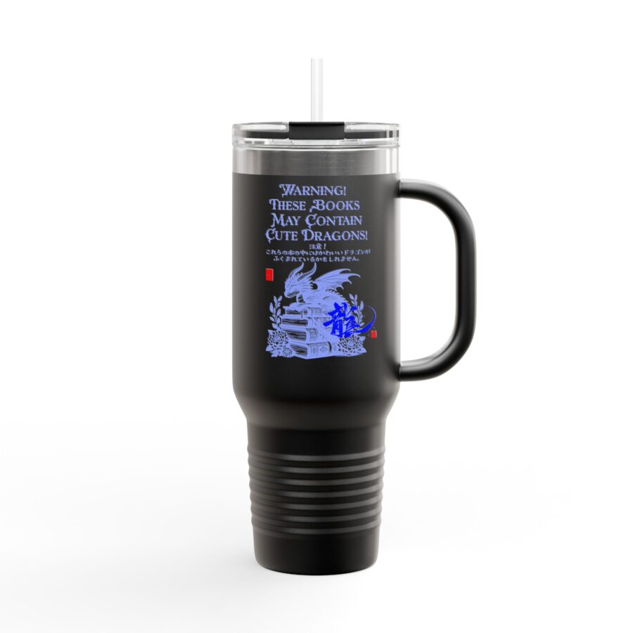 Cute Dragon(龍) Travel Mug 40oz-Perfect for Book Lovers - Image 8