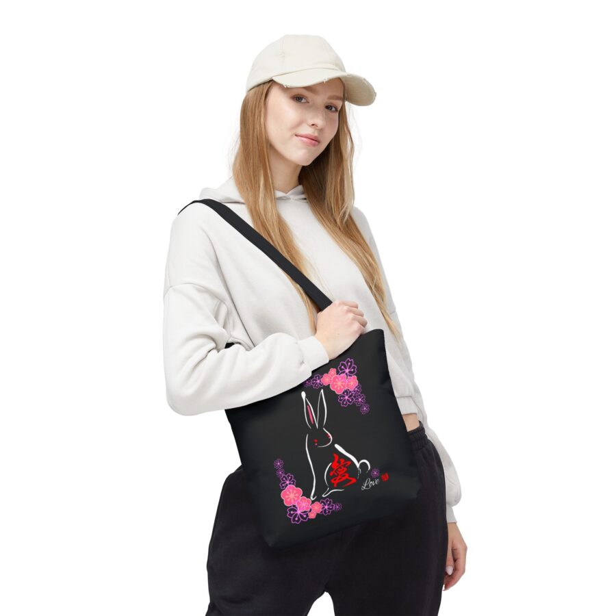 Love(愛) Rabbit(Usagi) Tote Bag ( 3 sizes) - Image 5